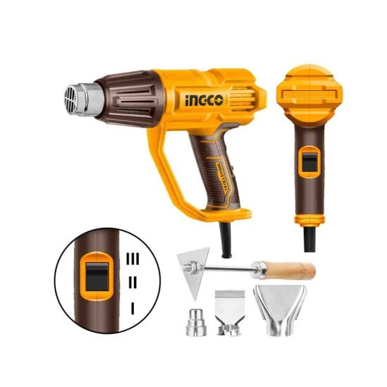 INGCO Фен технический INDUSTRIAL 2000Вт 50/450/550°C