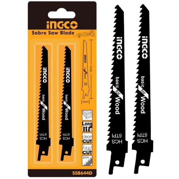 INGCO Набор пильных полотен для сабельной пилы 2 шт.