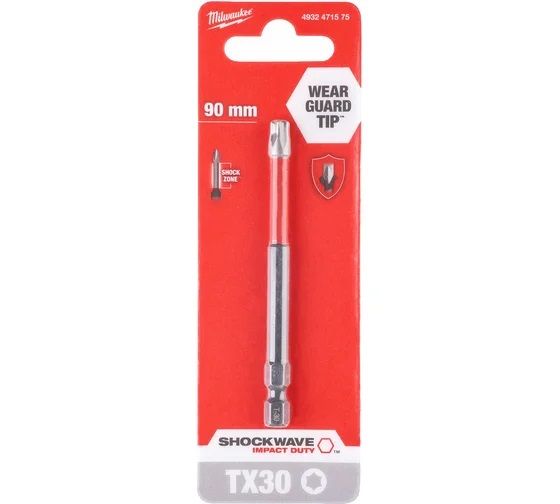 MILWAUKEE Насадка SHOCKWAVE TX30 90 мм 1 шт