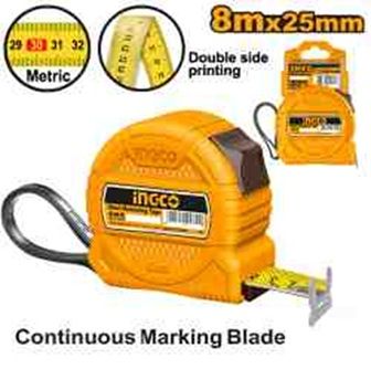 INGCO Рулетка измерительная 8мх25мм/ корпус ABS-пластик