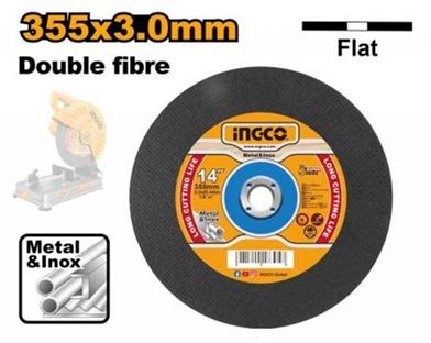 INGCO Диск отрезной по металлу и INOX 355х3,0х25,4 прямой