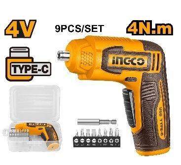 INGCO Отвертка аккумуляторная Li-Ion 4W 4Hm 1/4"