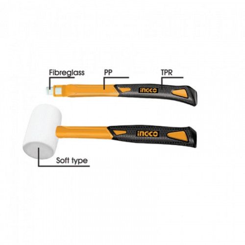 INGCO Киянка резиновая INDUSTRIAL 450гр./16oz