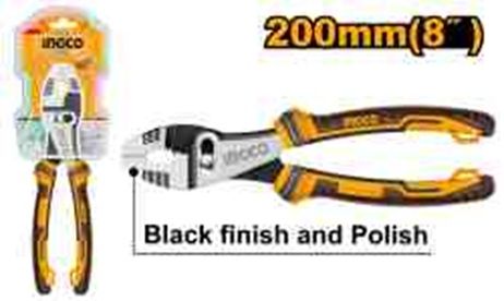 INGCO Клещи переставные INDUSTRIAL 200мм 8" Cr-V