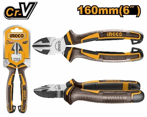 INGCO Кусачки боковые INDUSTRIAL 160мм 6" Cr-V