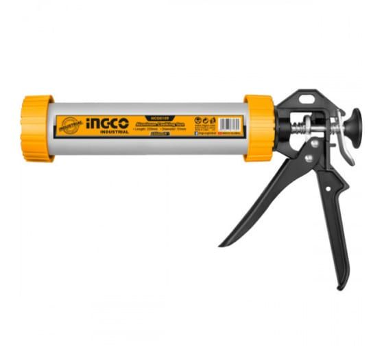 INGCO Пистолет для герметика INDUSTRIAL закрытый 305 мм Ø51 мм