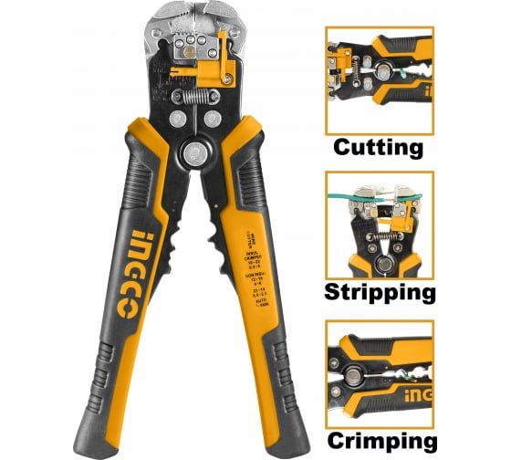 INGCO Стриппер автоматический многофункциональный INDUSTRIAL/ зачистка резка опрессовка 0.2~6м²