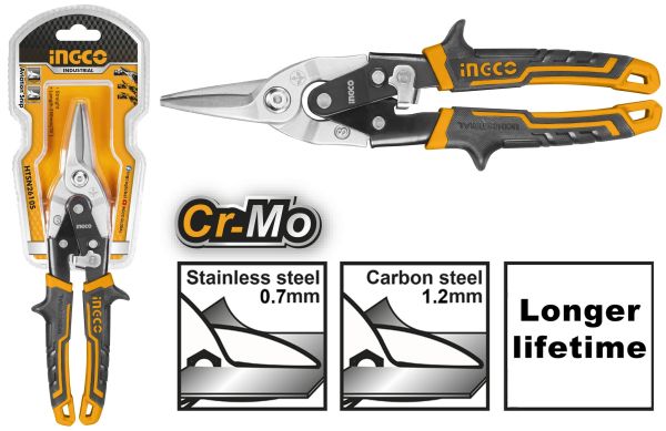 INGCO Ножницы по металлу прямые INDUSTRIAL 250 мм