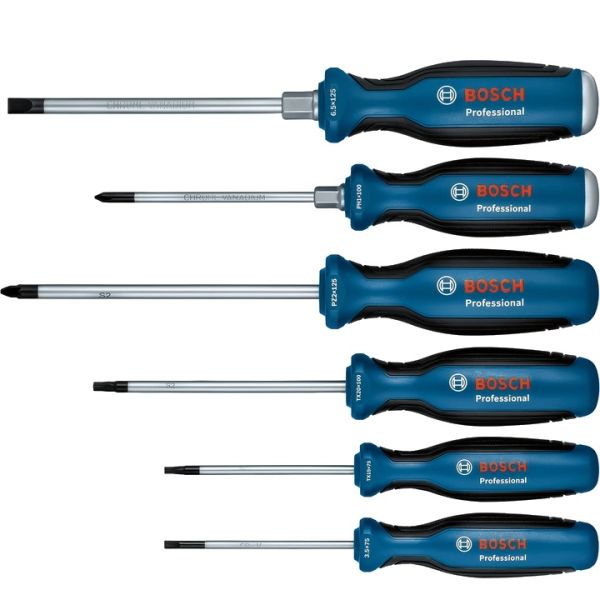 BOSCH Набор отверток Professional 6 шт SL/ PH/ PZ/ TX 1600A02CV3