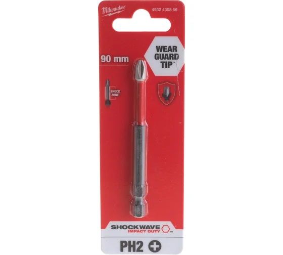 MILWAUKEE Насадка SHOCKWAVE PH2 90 мм 1 шт