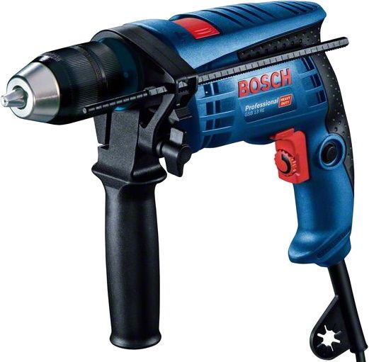 BOSCH Дрель ударная GSB 13 RE Professional/мощность 600Вт/ БЗП