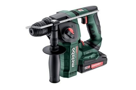 METABO Перфоратор аккумуляторный  BH 18 LTX BL 16/18W 2Ач 2шт/SDS-plus/Max сила удара - 1,3 Дж/Max Ø