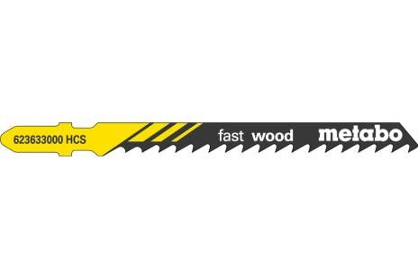METABO Пилки лобзиковые T144 D FAST WOOD (100 шт)