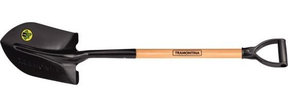 TRAMONTINA Лопата штыковая с деревянным черенком и пластиковой ручкой 71 см