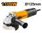 INGCO Машина углошлифовальная INDUSTRIAL Ø125мм 1100W