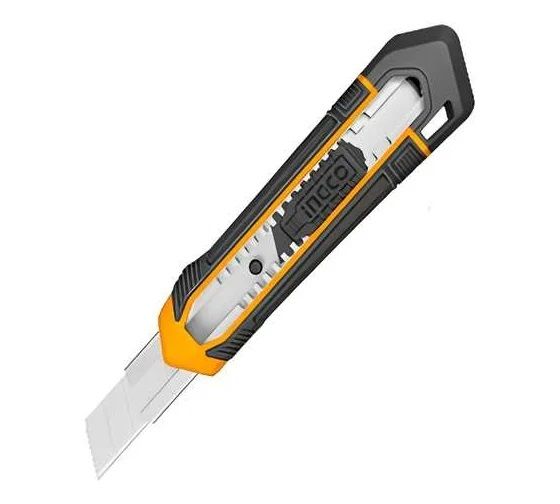 INGCO Нож строительный 18х100 мм/в комплекте 1 лезвие SK4