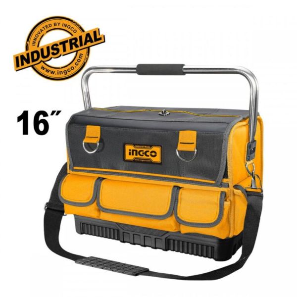 INGCO Сумка для инструментов INDUSTRIAL 16"/ max. нагрузка 20 кг/ 42х24х33 см