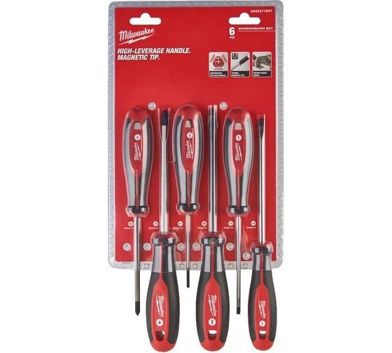 MILWAUKEE Набор магнитных отверток 6 шт