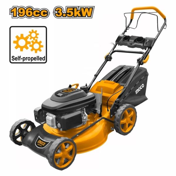 INGCO Газонокосилка бензиновая самоходная INDUSTRIAL 3,5 кВт 51 см