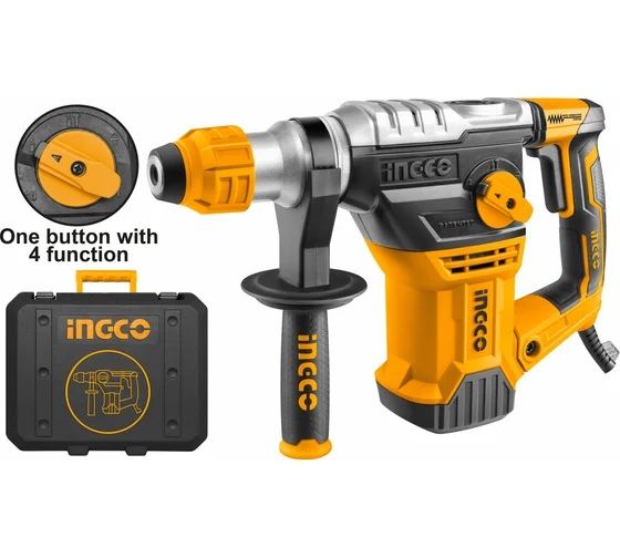 INGCO Перфоратор INDUSTRIAL 1500 Вт SDS-plus Сила удара: 5.5 Дж/ Ø сверления 13мм