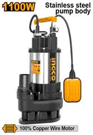 INGCO Насос погружной дренажный для грязной воды  1100 Вт 1,5 л.с.