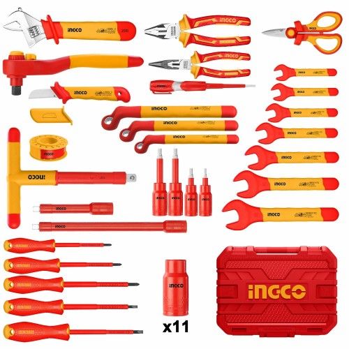 INGCO Набор диэлектрического инструмента INDUSTRIAL 41 шт