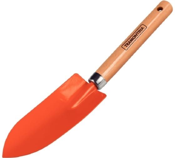 TRAMONTINA Совок металлический ручной для высадки растений с деревянной ручкой